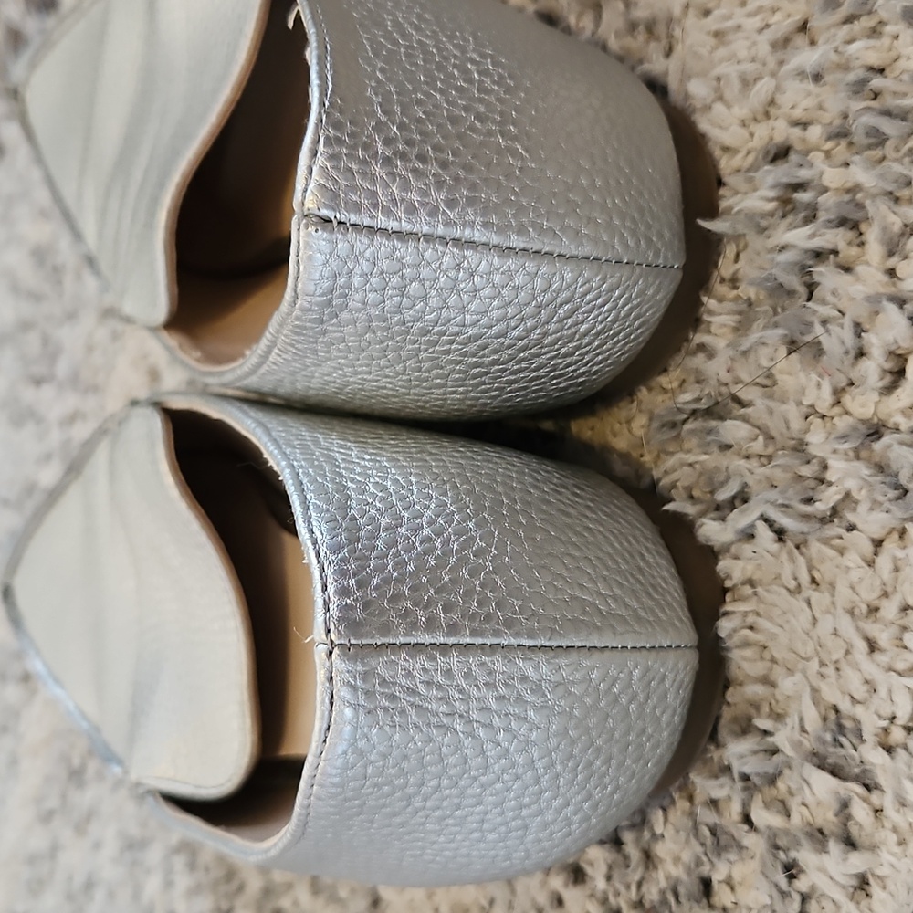 Silver Metallic Loafers - Picture 4 of 7